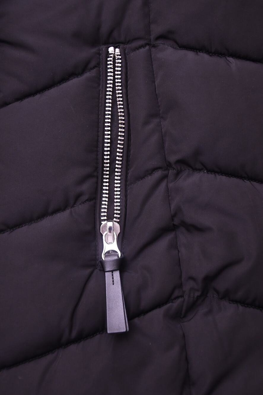 Calvin Klein Women’s Medium Black Puffer Coat Faux Fur Hood Winter Jacket